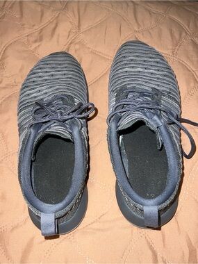 Nike Gray Knit Lace-Up Running Sneakers